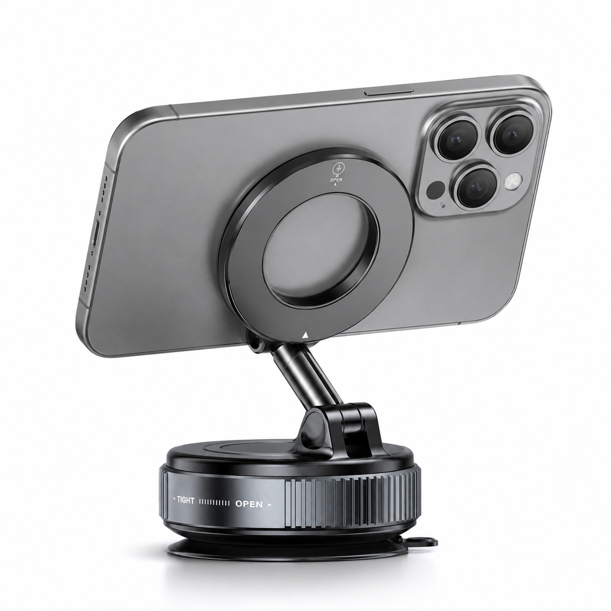 360° Magnetic vacuum suction Phone Holder (pack of 3)
