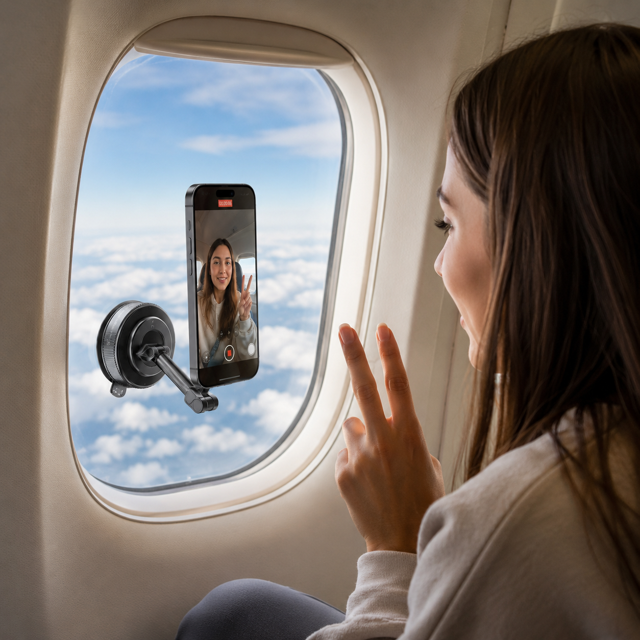 360° Magnetic vacuum suction Phone Holder (pack of 3)